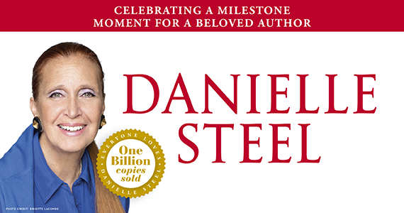 celebrating a milestone moment for a beloved author, Danielle Steel: one billion copies sold.