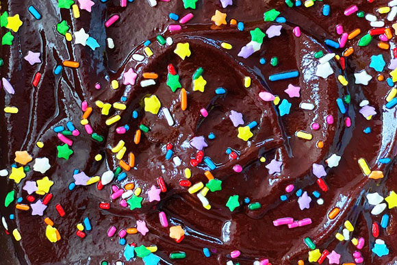 homemade cosmic brownie